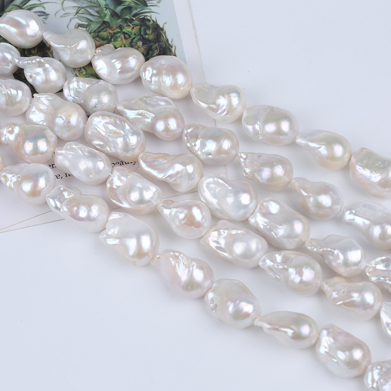 新品天然淡水异形珍珠13-15mm巴洛克珍珠大巴工厂直销diy配饰配件