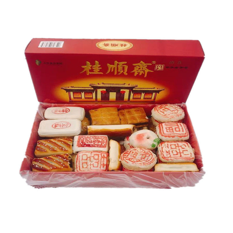 天津特产桂顺斋糕点年货礼盒老味清真酥皮白皮京八件礼盒1500g