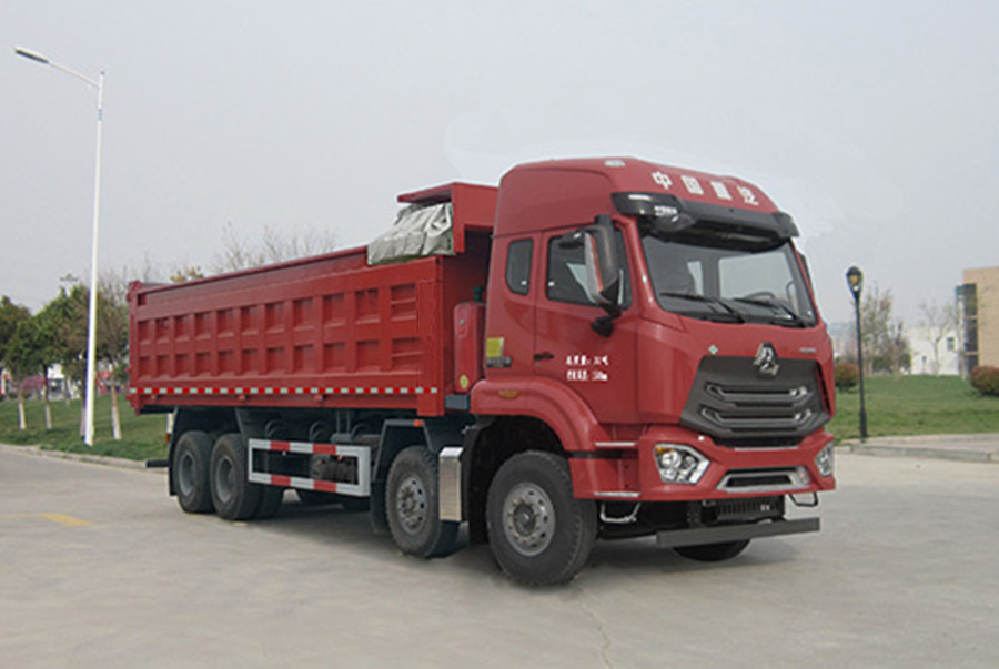 国六重汽豪瀚前四后八自卸式垃圾车 20吨矩形厢体自卸垃圾车价格