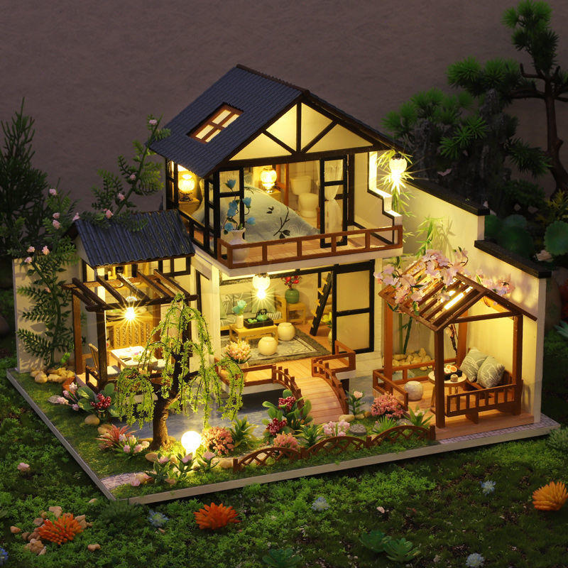 手工diy房子生日礼物小屋拼装模型玩具送送女友送闺蜜创意礼物