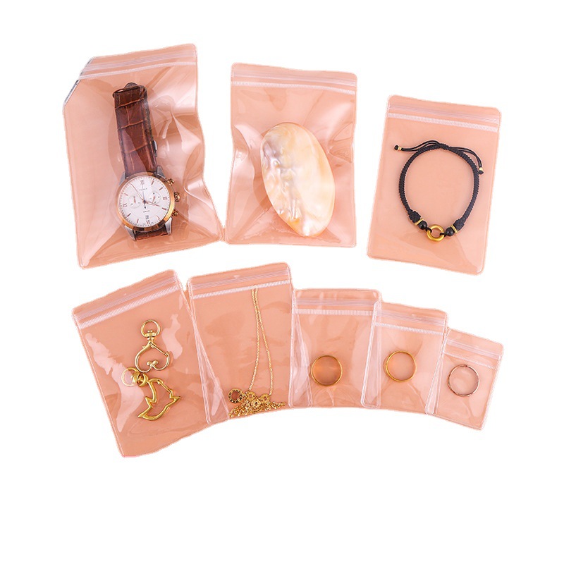 Anti-Oxidation Pvc Ziplock Bag Wholesale 26 Silk 48 Silk Thick Transparent Jewelry Jewelry Package Bag Gift