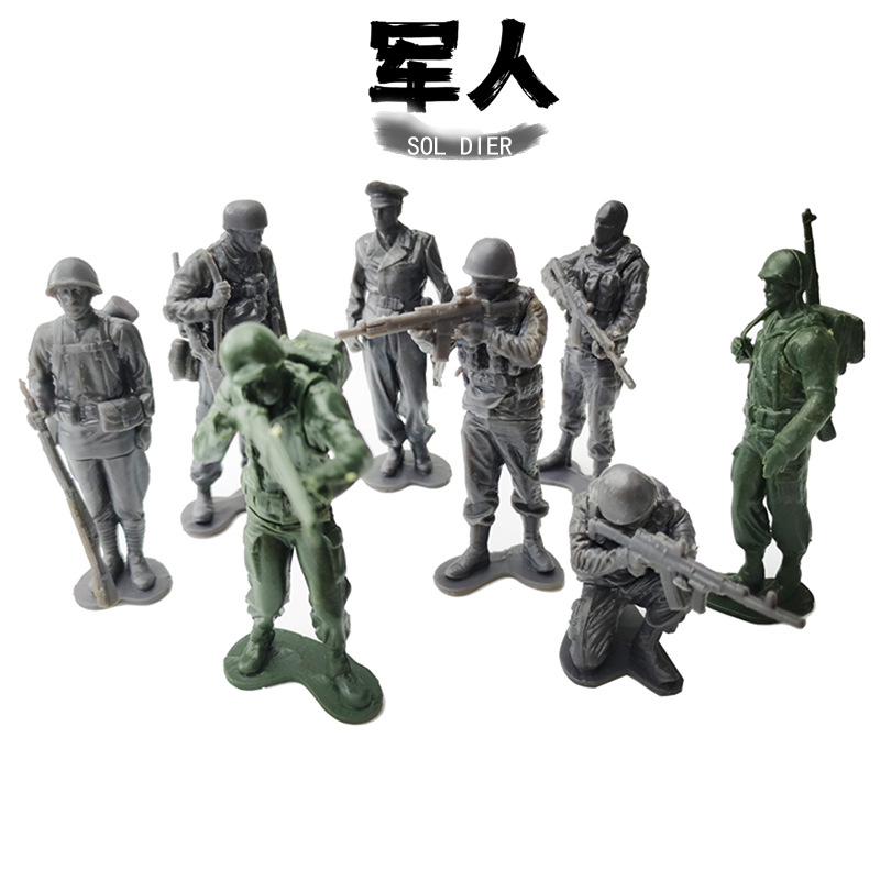 Genuine 4D Assembled 1/18 Soldier Model Soldier Doll Boy and Children's Toy Soldier Doll Scene Decoration