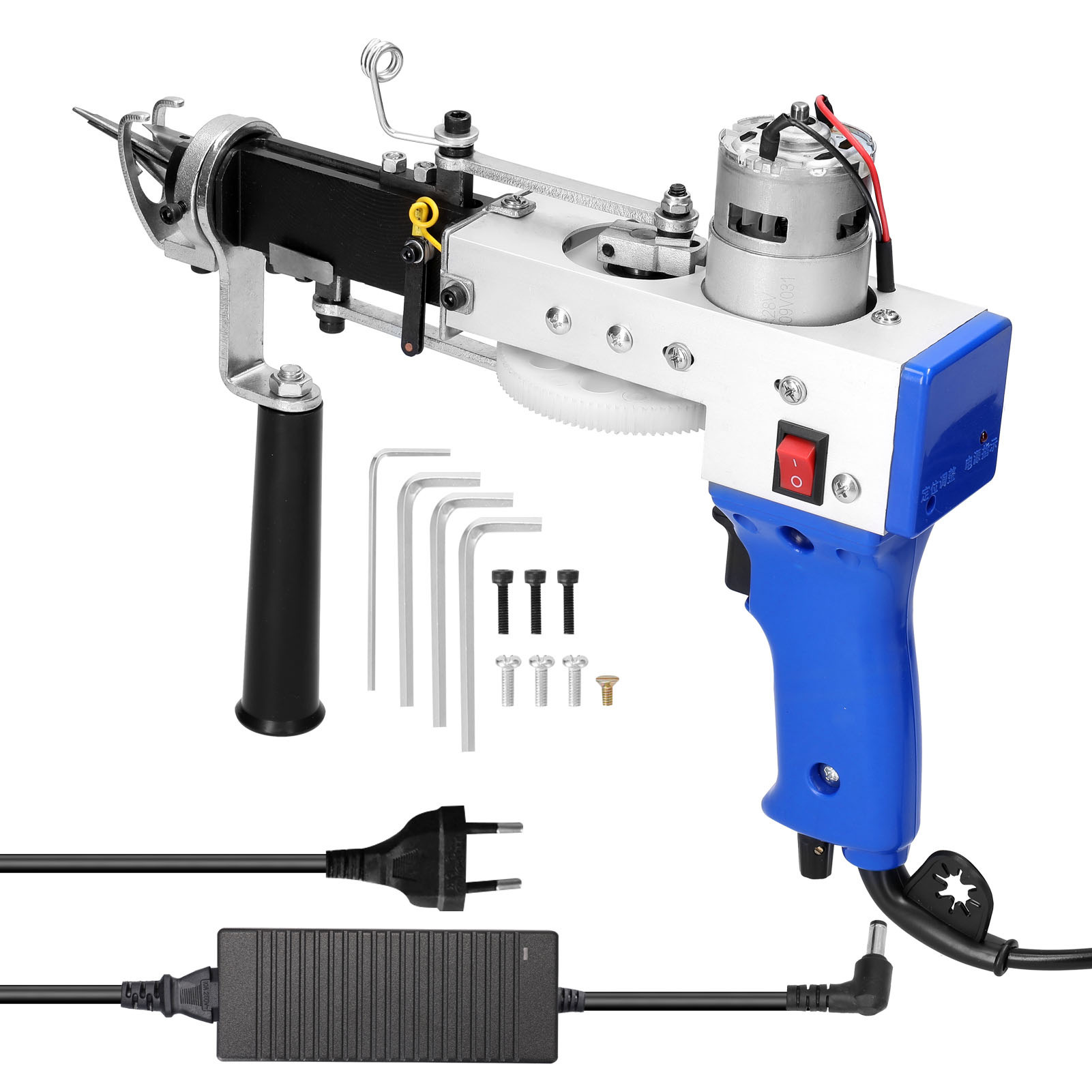 厂家批发2合1织枪地毯电针安全电枪植绒机割绒簇绒枪tufting gun