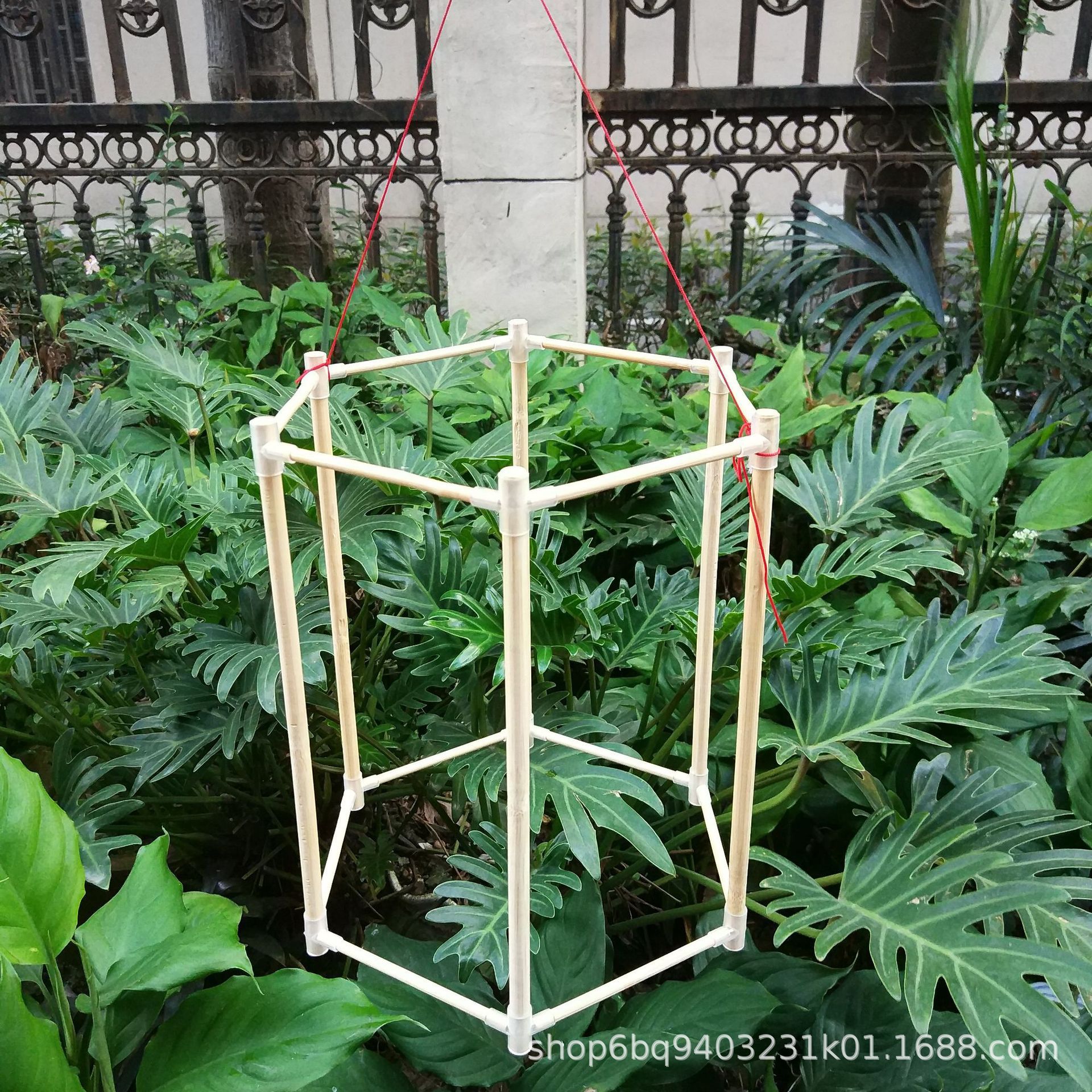 新年元旦装饰六角宫灯笼竹制花灯儿童手工diy材料架子骨架20件套