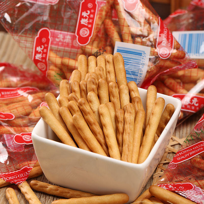 手指饼干康元奶油条香酥条韧性棒儿时小吃儿时好吃的休闲零食工厂