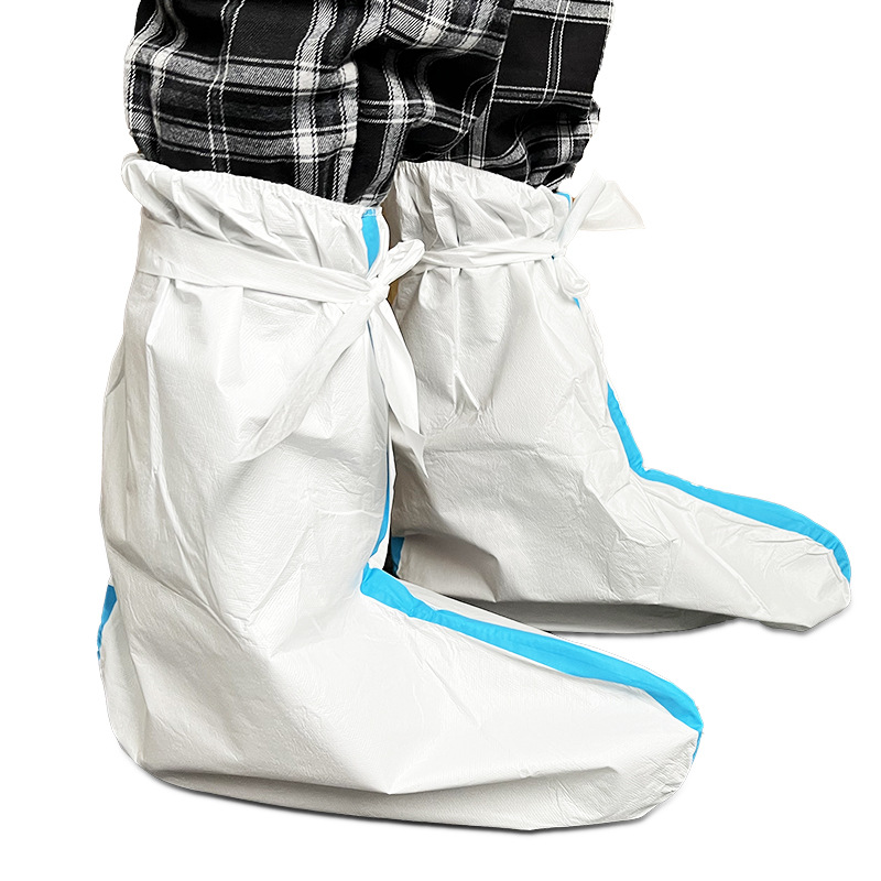 振德医疗隔离防护脚套 耐拉扯无纺布医用隔离鞋套 100只/箱