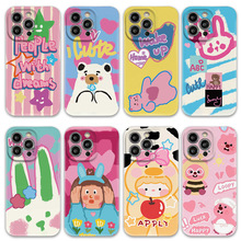 西瓜咬猪小屁手机壳适用苹果13华为mate40猪iphone14promax小猪oppo