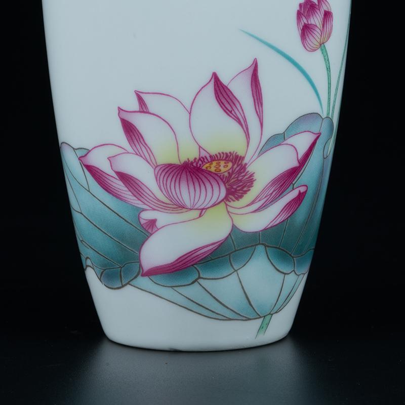 景德镇陶瓷酒瓶唐宋荷花仿古家用白酒酒壶一斤装白酒空酒瓶跨境专