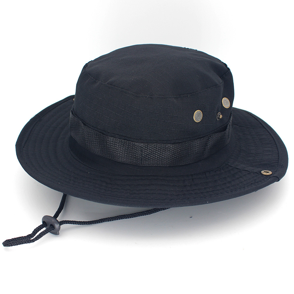 summer hat Outdoor Mountaineering Fishing Boonie Hat Fisherman Hat Leisure Jungle Rounded Hat Men and Women Alpine Cap