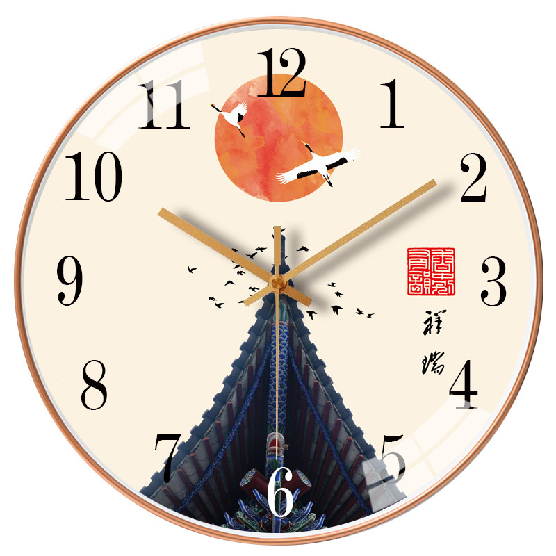 [8-Inch 20cm] Wall Clock Living Room Simple Modern Mute Quartz Clock Fashion Creative round Clock