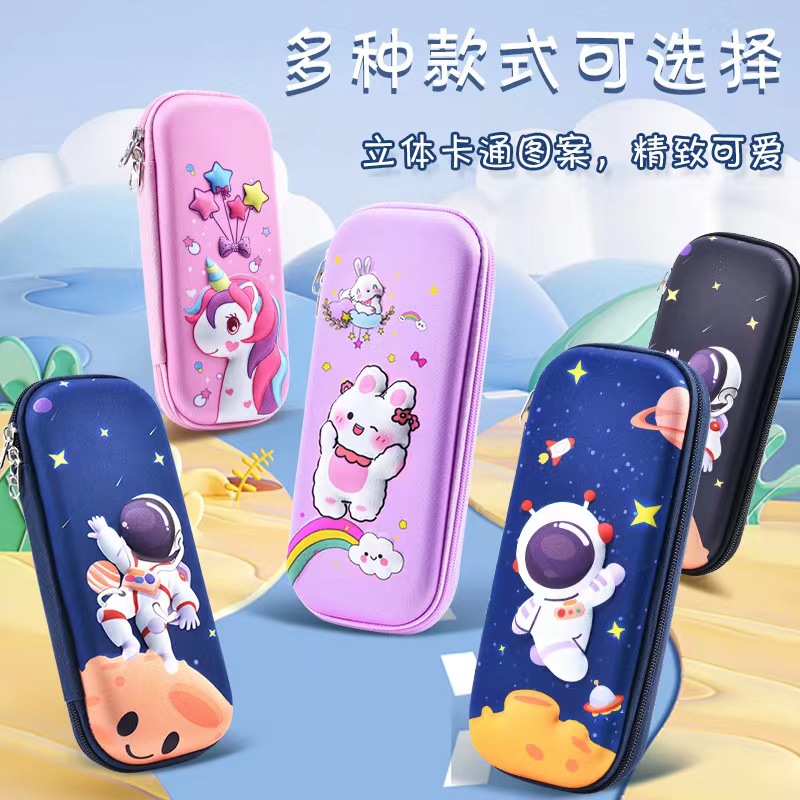 3D Cartoon Pencil Case Primary School Student Multifunctional Stationery Box Male Large Capacity Cute Female Pencil Box Children Anime Pencil Case