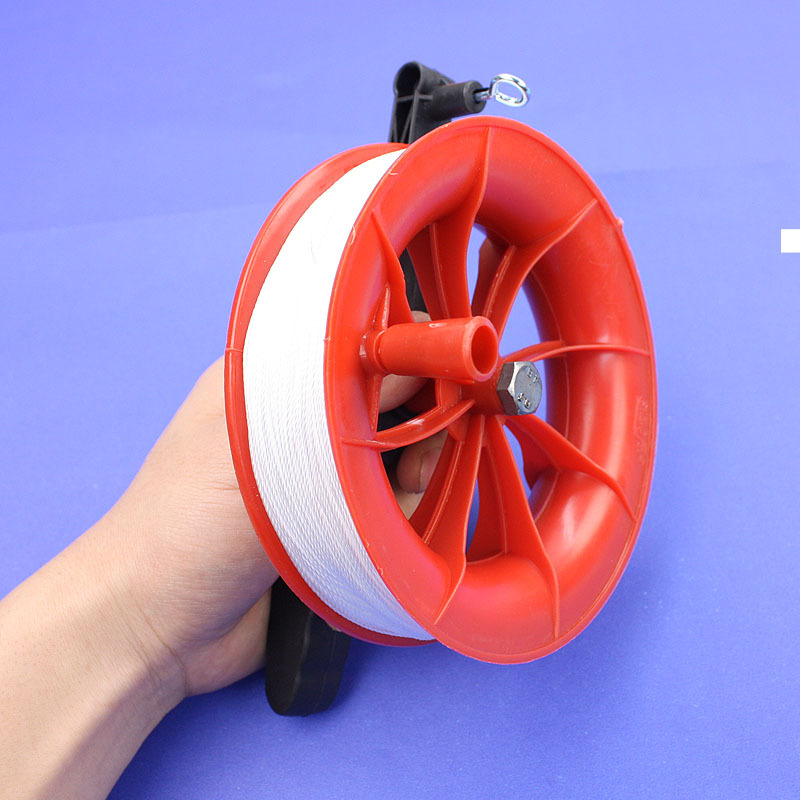 儿童风筝线轮大全好用易操作手握摇六角形红色板拐子加长活动简单