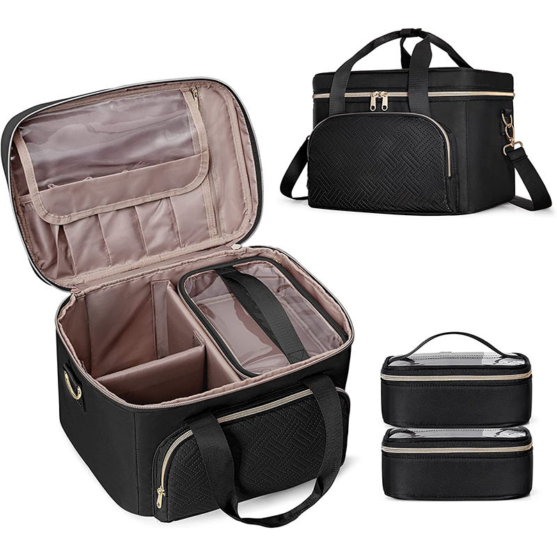 亚马逊热销三件套收纳包旅行外出洗漱用品收纳袋美容护肤品收纳包