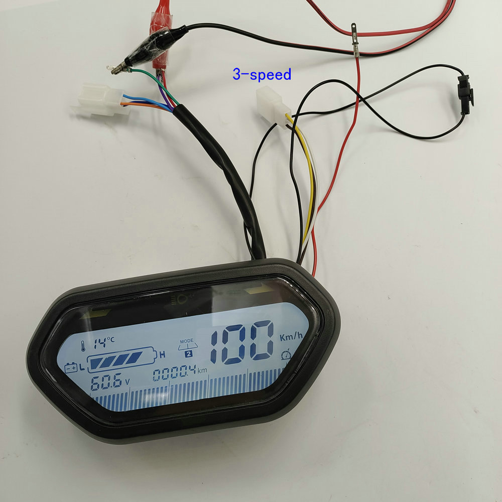 电动滑板车显示器48v60v小牛黑壳仪表大箭头带3速线-阿里巴巴