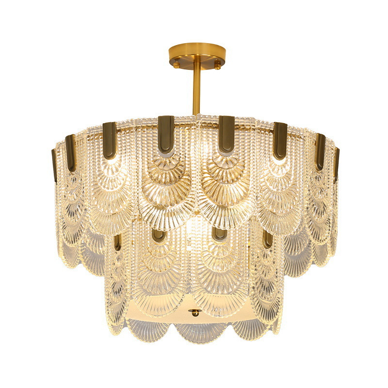 法式宫廷风格客厅餐厅后现代简约轻奢吊灯意大利艺术玻璃卧室灯具