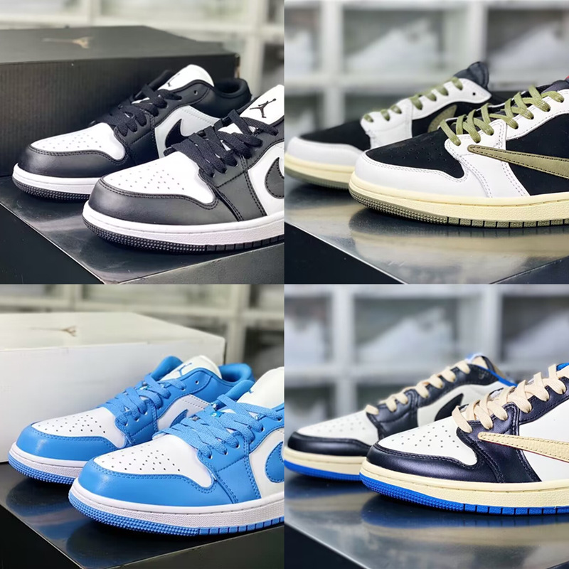 莆田鞋aj1烟灰男女运动鞋纯原休闲板鞋倒钩闪电经典款低帮篮球鞋