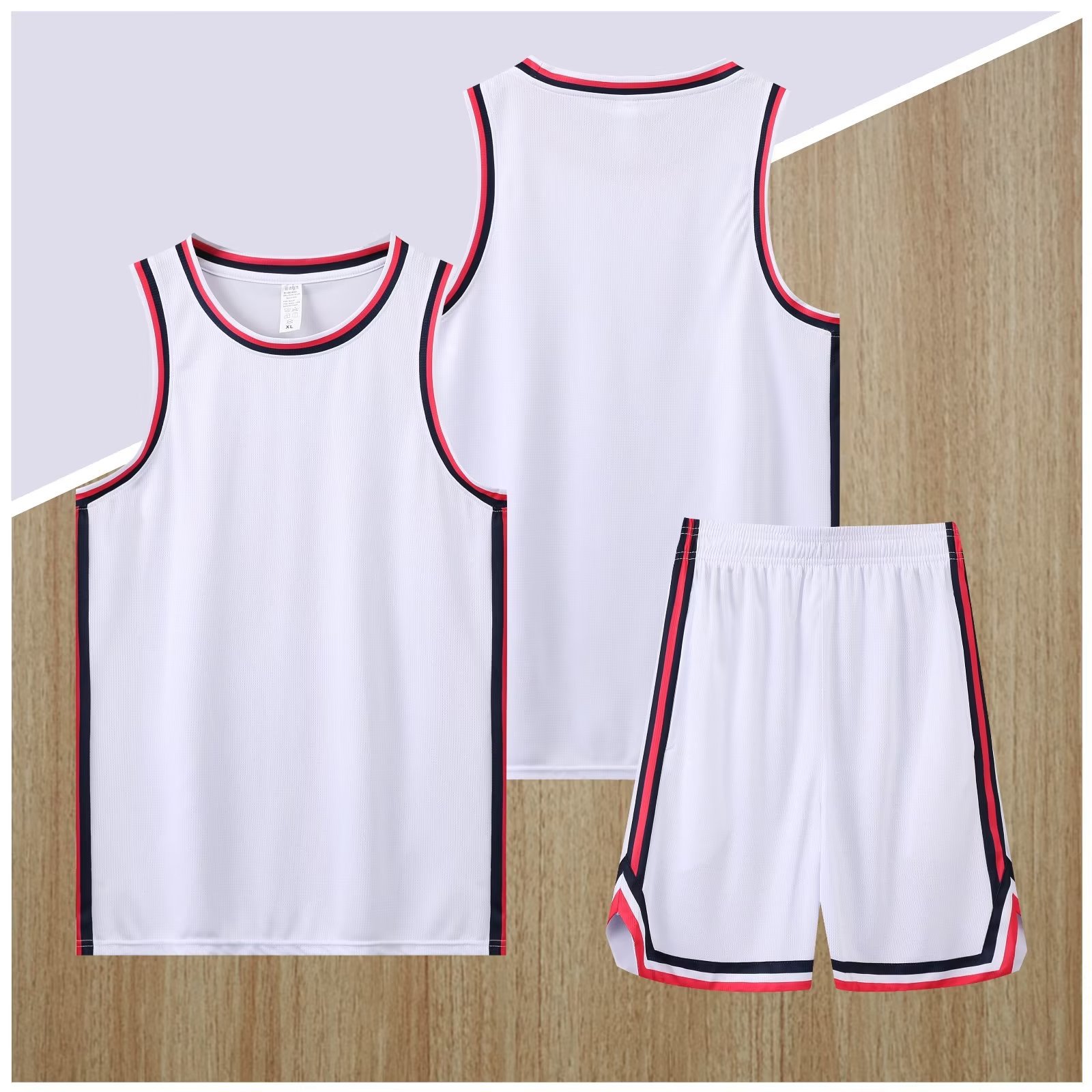 广东队辽宁队光板篮球服套装 可个性印制比赛训练球衣 厂家批发