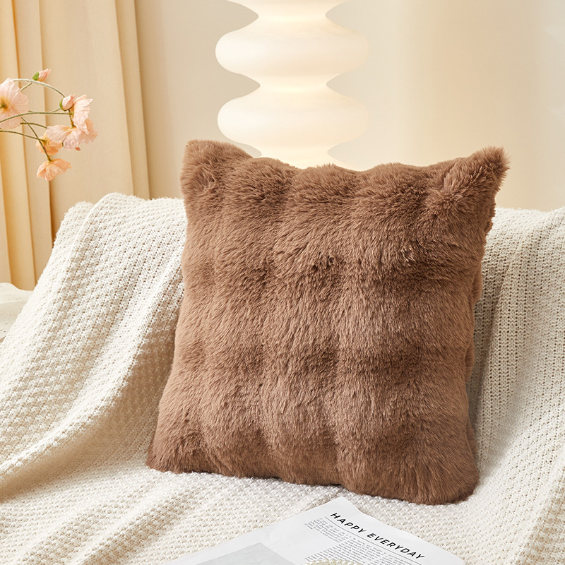 Nordic Instagram Style Tuscan Bubble Rabbit Plush Pillowcase Living Room Sofa Bedroom Bedside Cushion Throw Pillowcase