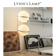Lynn's立意 中古风包豪斯落地灯 客厅书房立式北欧星球网红圆球灯