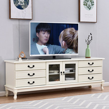 实木电视柜茶几组合现代简约小户型美式家用地柜客厅欧式电视机柜