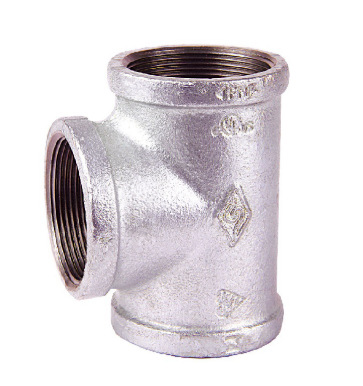 平阴迈克热镀锌迈克方边三通 g130玛钢管件燃气水暖消防耐用管件