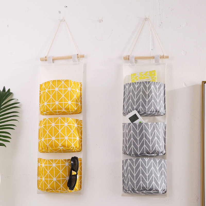 Creative Cotton and Linen Storage Hanging Bag