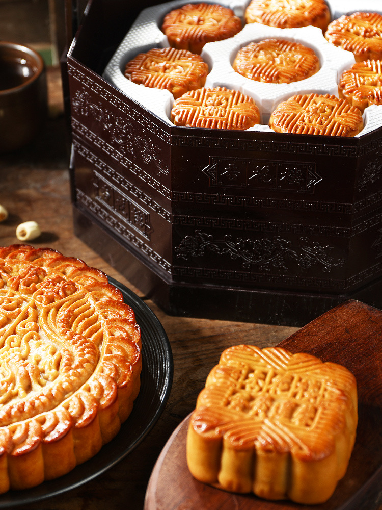 杏花楼豪华提篮月饼礼盒装送礼 中秋节礼品传统广式蛋黄莲蓉五仁