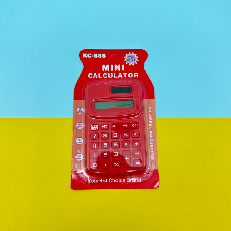 Mini Handheld Calculator Color Macaron Cute Cartoon Calculator Logo Printing Primary School Student Gift