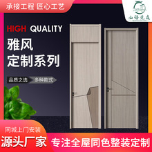 厂家雅风系列木门实木复合生态门 整套烤漆免漆门卧室实木门