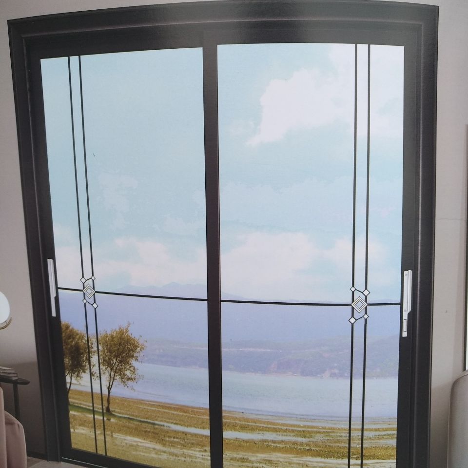 钛镁合金推拉门,阳台推拉门,厨房推拉门,全铝材质钢化玻璃!