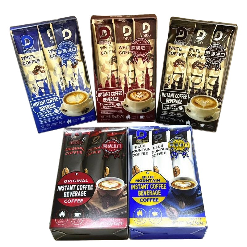 马来西亚进口  滴朵原味咖啡  速溶咖啡粉多口味可选咖啡批发 90g