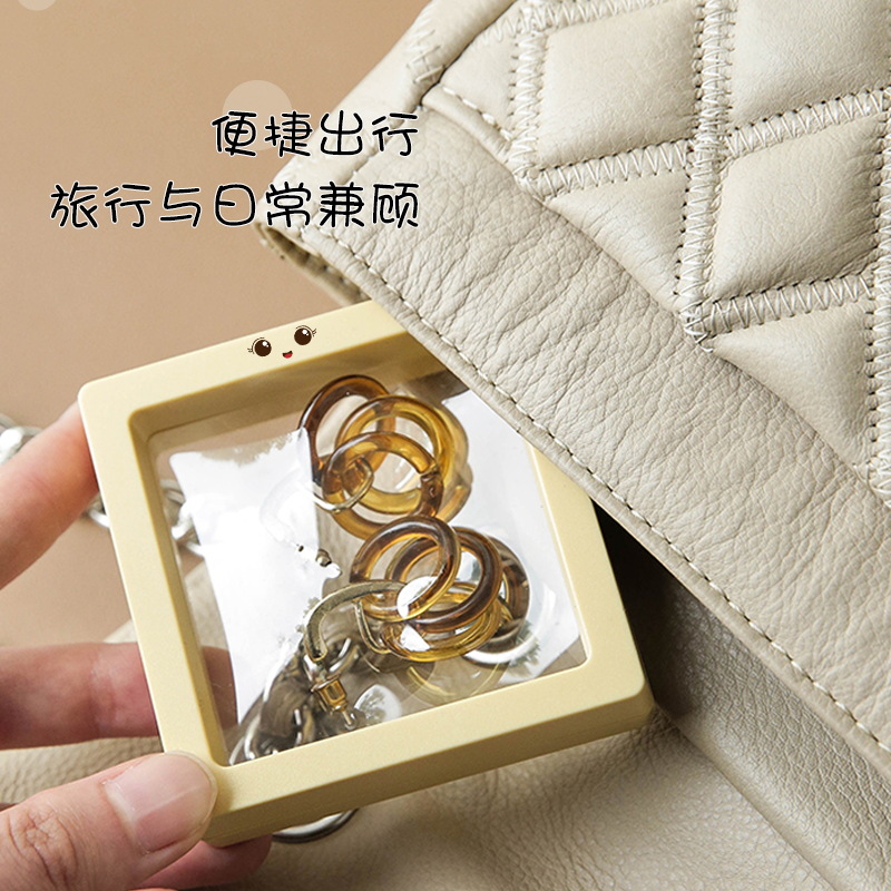 Pe Suspension Box Ring Box Transparent Nail Art Display Box Earrings Necklace Packing Box Jewelry Packing Box High Sense