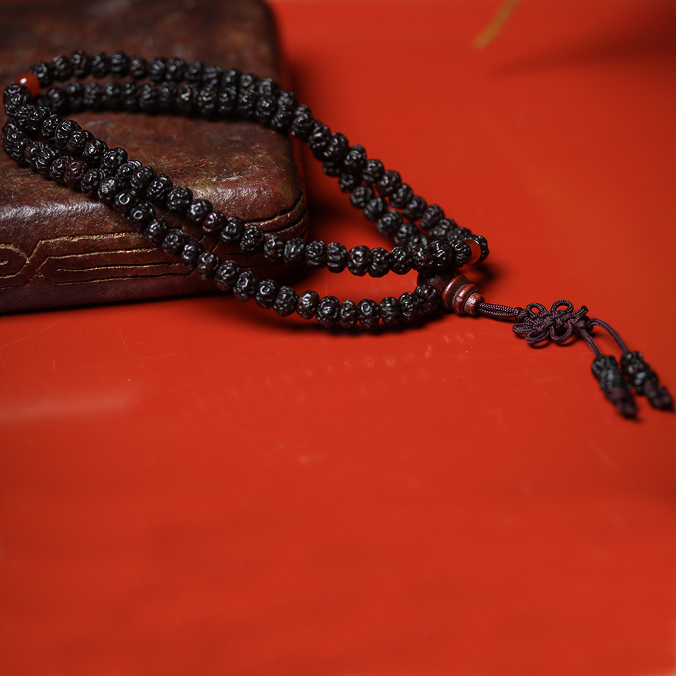 天然如意子菩提籽108颗手串天意子原籽十八子配珠diy配饰菩提手链