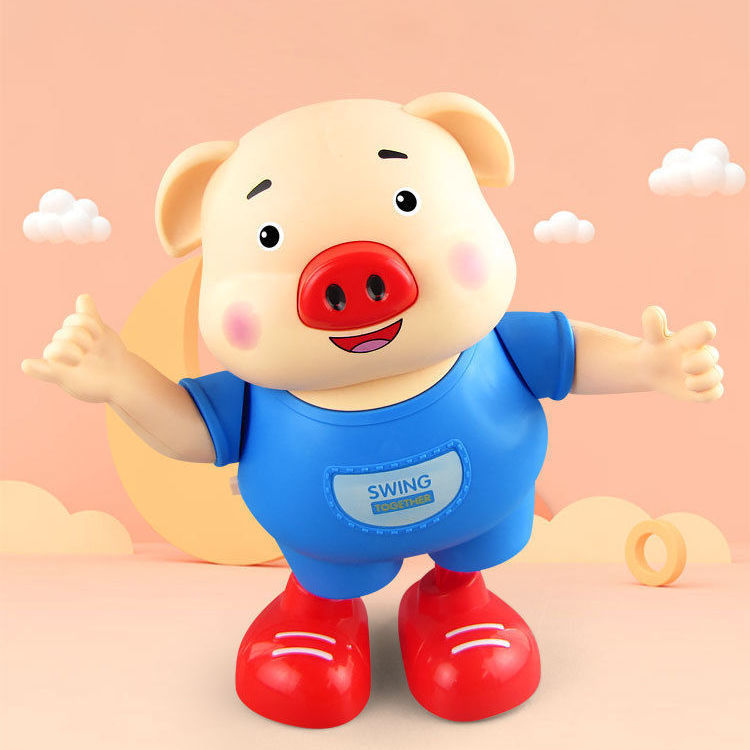 网红抖音海草猪会跳舞的小猪电动小猪唱歌音乐猪宝宝儿童趣味玩具