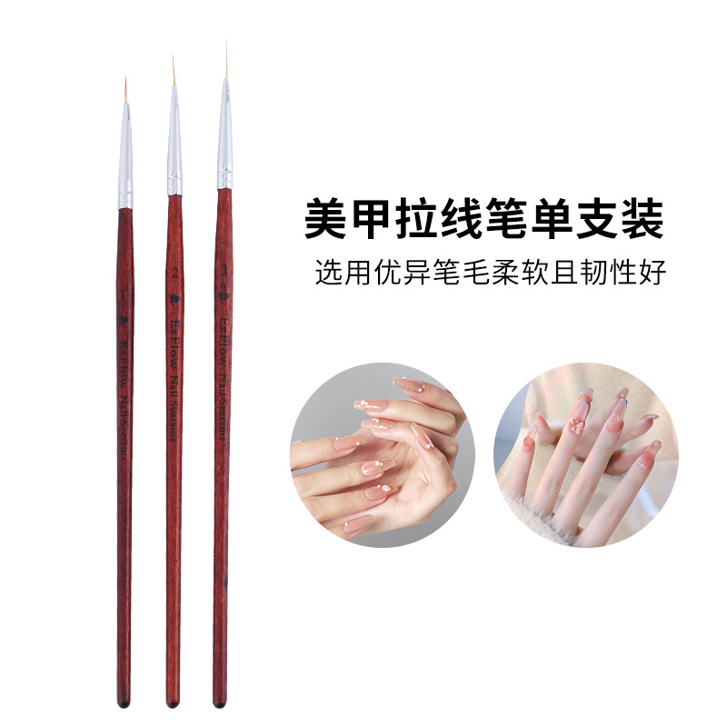 165 rosewood thin rod 3 pcs line drawing pen ultra-fine nail brush ultra-fine dating cream hook line fluoresent marker