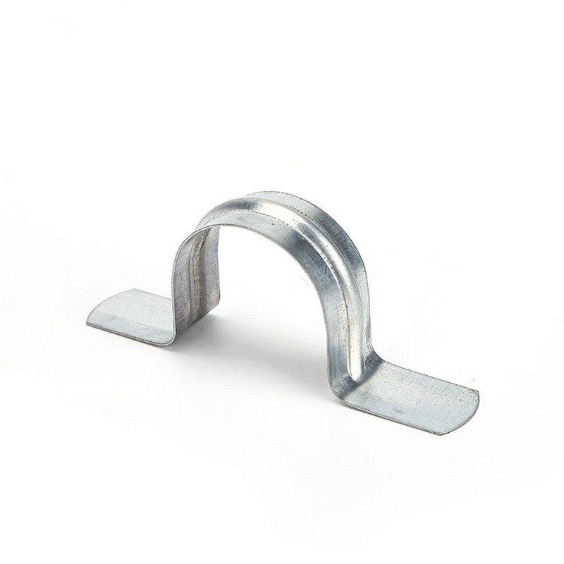 无孔骑马卡瓦斯专用镀锌铁皮加厚马鞍卡欧姆卡管夹u型线卡20 25