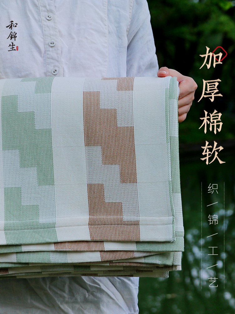 n1cg非遗鲁锦「雅致」床单单件 老粗布被单双人 老工艺棉布其