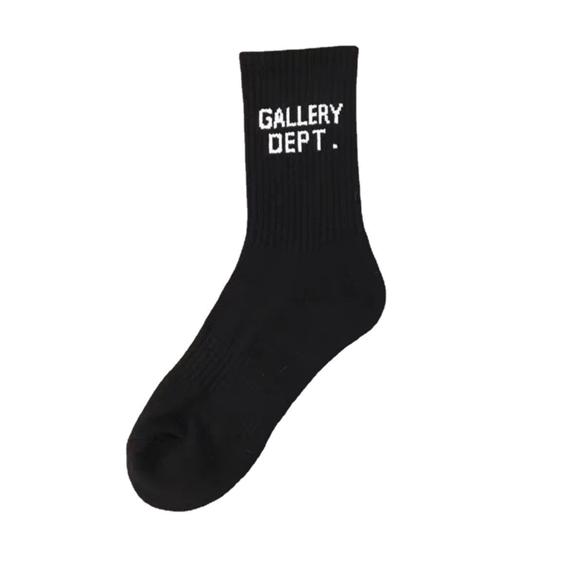 Gallery Dept21 Autumn and Winter Graffiti Letters Street Art Pure Color Cotton Towel Bottom Sports Socks Men and Women Fashion