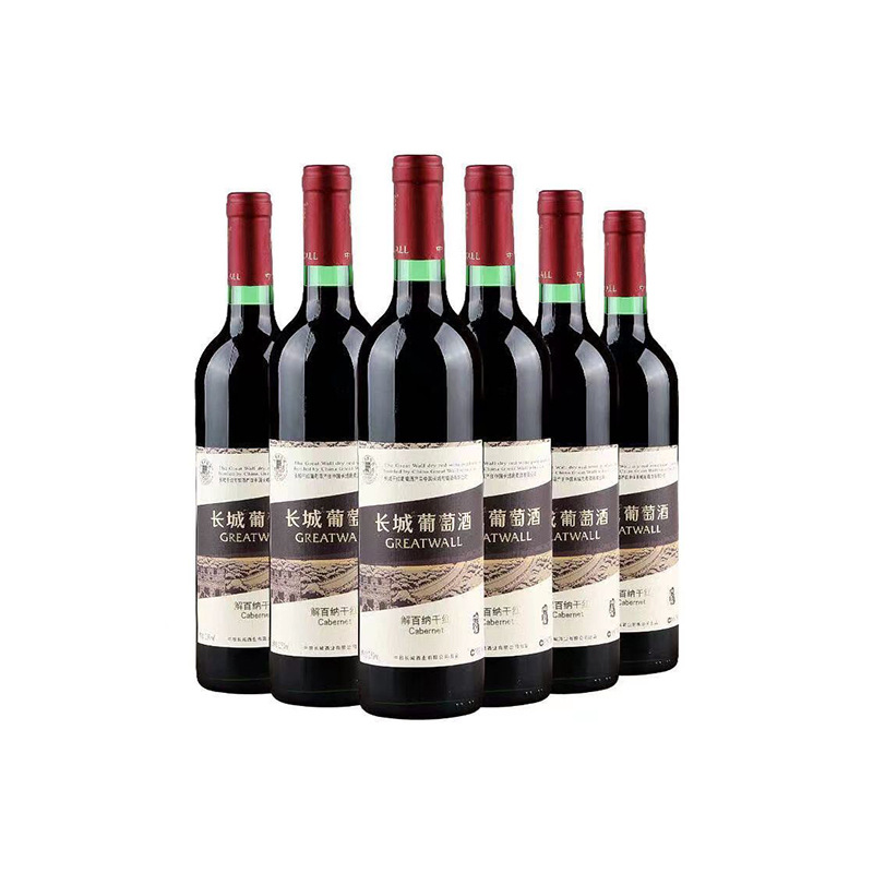 中粮长城干红葡萄酒长城武龙解百纳750ml*6瓶正品国产整箱原箱