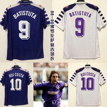 复刻版98-99年佛罗伦萨复古老款球衣 巴蒂鲁伊科斯塔主客场足球服