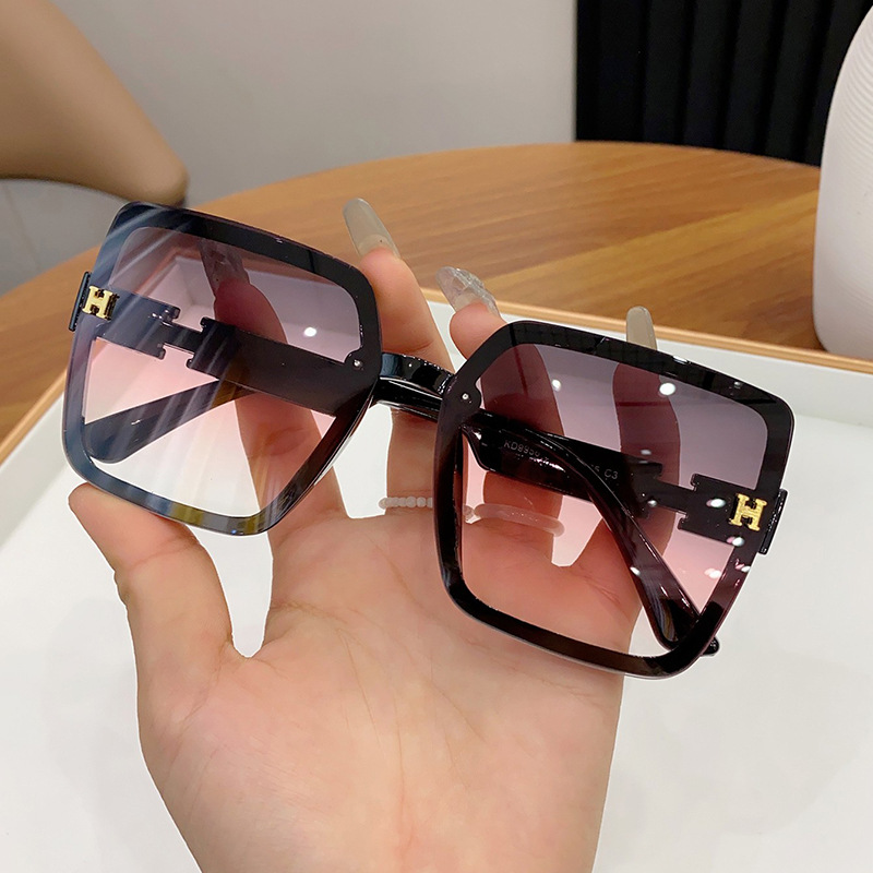 太阳眼镜女夏gm墨镜2024新款潮ins复古防紫外线开车圆脸大脸9956