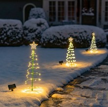 跨境亚马逊圣诞节装饰节日装扮场景布置创意新款太阳能LED圣诞树