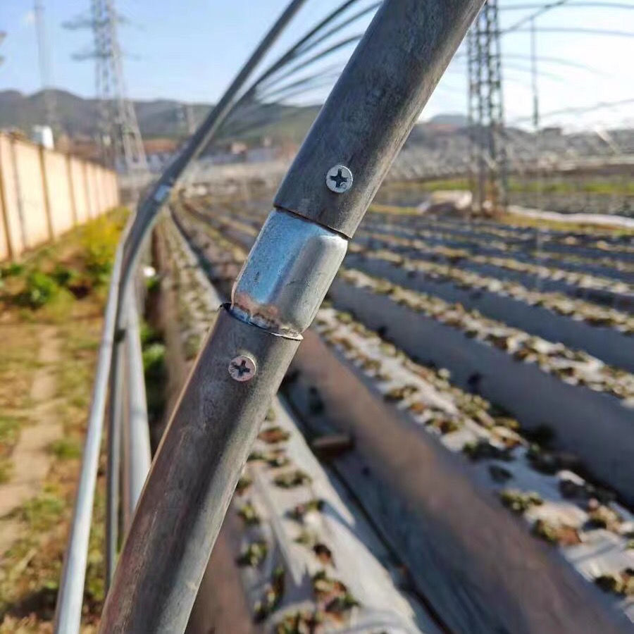 钢管套直管头直通直接内接头包邮温室养殖大棚骨架连接管缩头套头