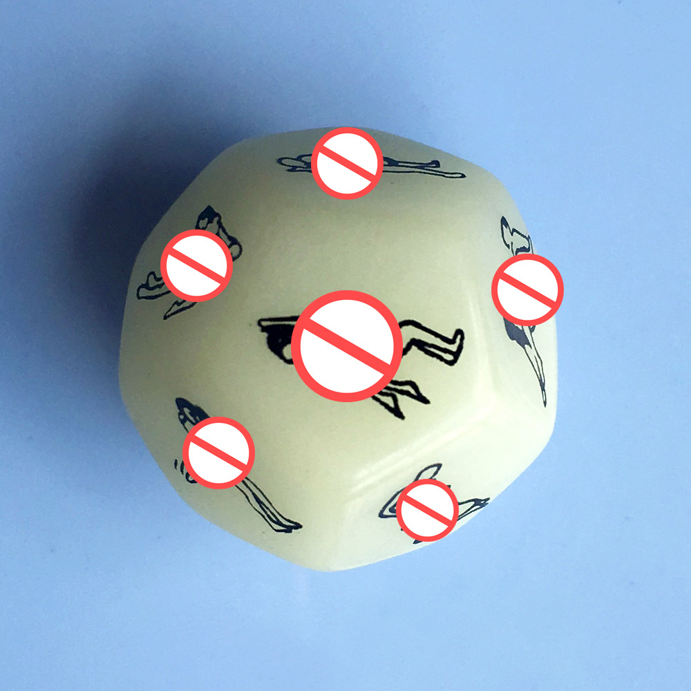 十二12面情趣sm夜光性姿势骰子夜晚发光绿色子甩子教学调情性用品