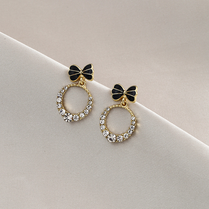 925银针耳环韩国气质耳钉金属复古几何耳坠感大气耳饰批发