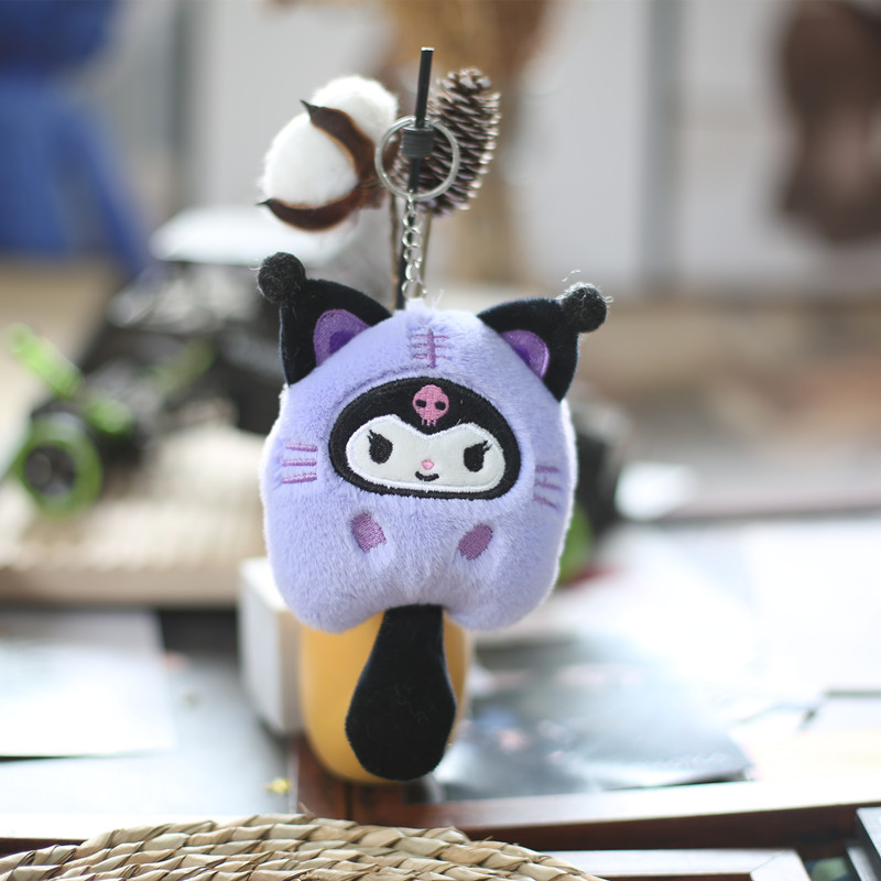 Cute Sanrio Clow M Pendant Plush Toy Doll Cinnamon Dog Doll Cat Bag Bag Charm Keychain