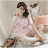 maternity dress summer Thin section Korean Edition ventilation cotton material pregnant woman pajamas Pregnancy lactation Nursing clothes Home Furnishings 3XL