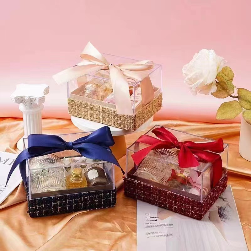 高级感伴娘回礼丝绒伴手礼盒空盒子生日礼物包装礼品盒翻盖盒子