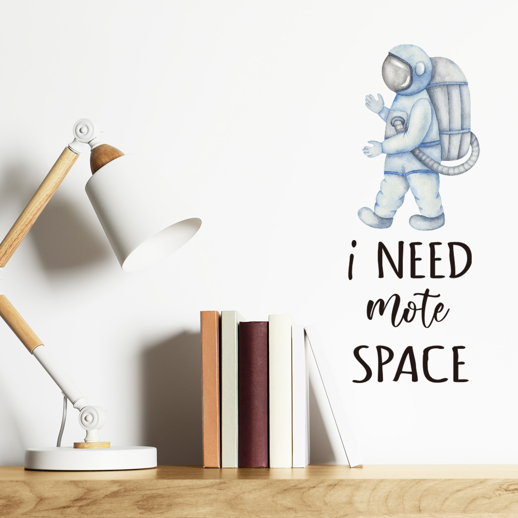 explore 太空人儿童英文跨境可移除客厅门贴家居装饰墙贴mup1691