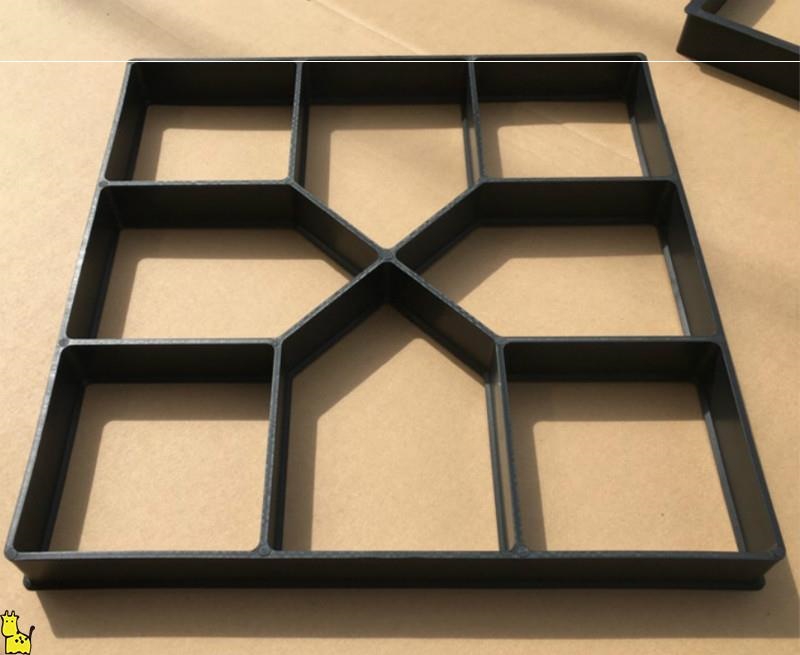 院子地砖模具方形砖块混泥土地砖手动铺路模具个性花园景观路模具